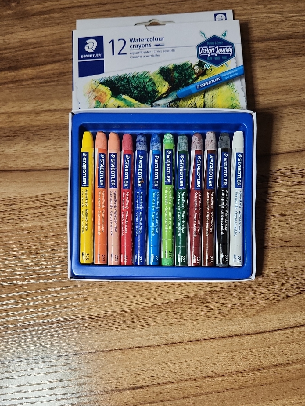 Staedtler Watercolour Crayons, 12-Color Pack - Assorted Colors